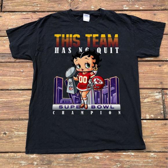 Kansas City Chiefs T-Shirt, 2024 Super Bowl Lviii, NFL Unisex Black T-Shirt - Picture 1 of 4